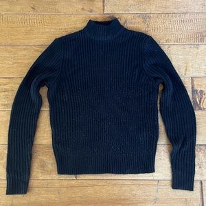 H&M Black Mock Neck Sweater